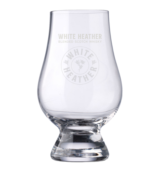 White Heather Blended Scotch Whisky Glencairn Glass