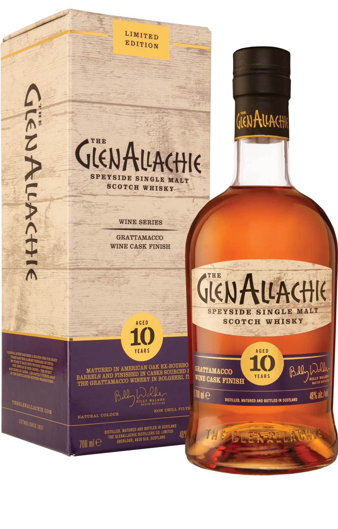 The GlenAllachie 10-year-old Grattamacco Wine Cask Finish