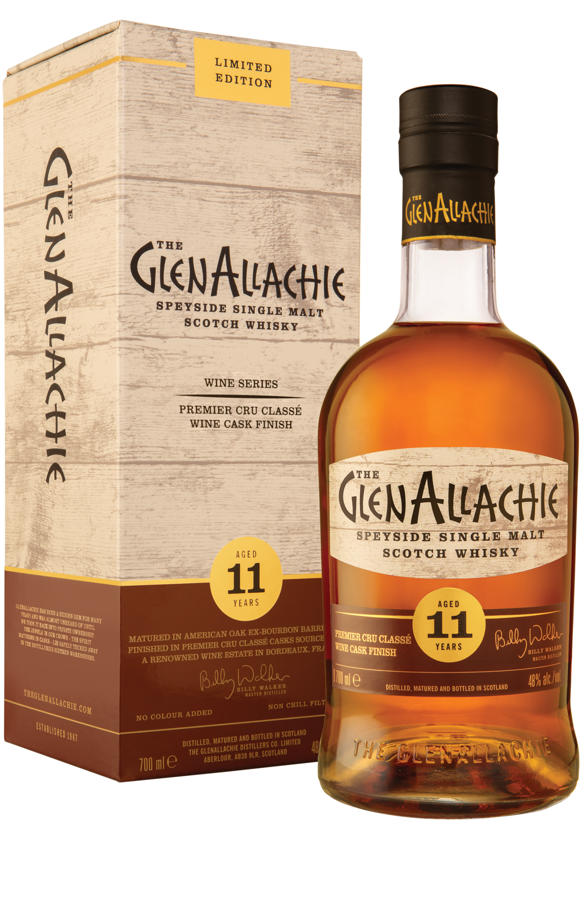 The GlenAllachie 11-year-old Premier Cru Classé Wine Cask Finish