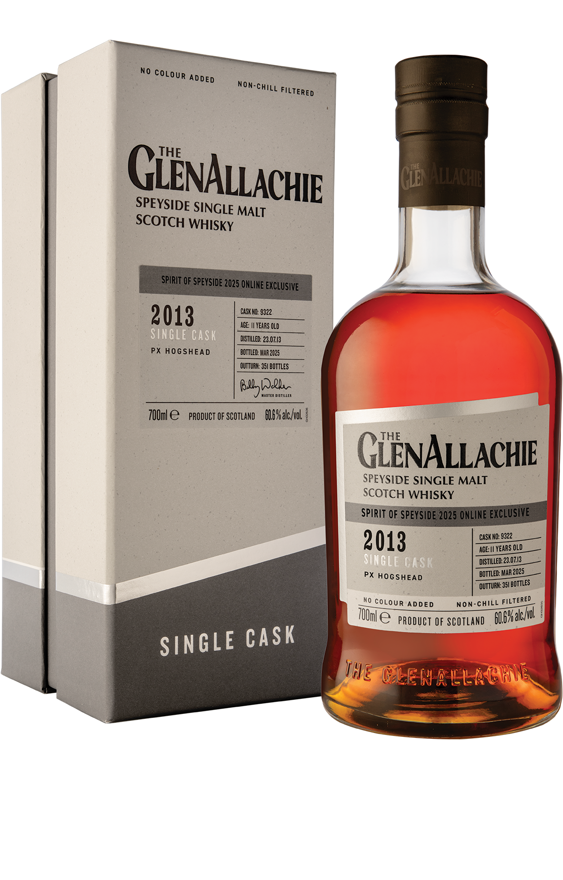 Web Exclusive: The GlenAllachie 2013 PX Hogshead Single Cask - Spirit of Speyside Online Exclusive